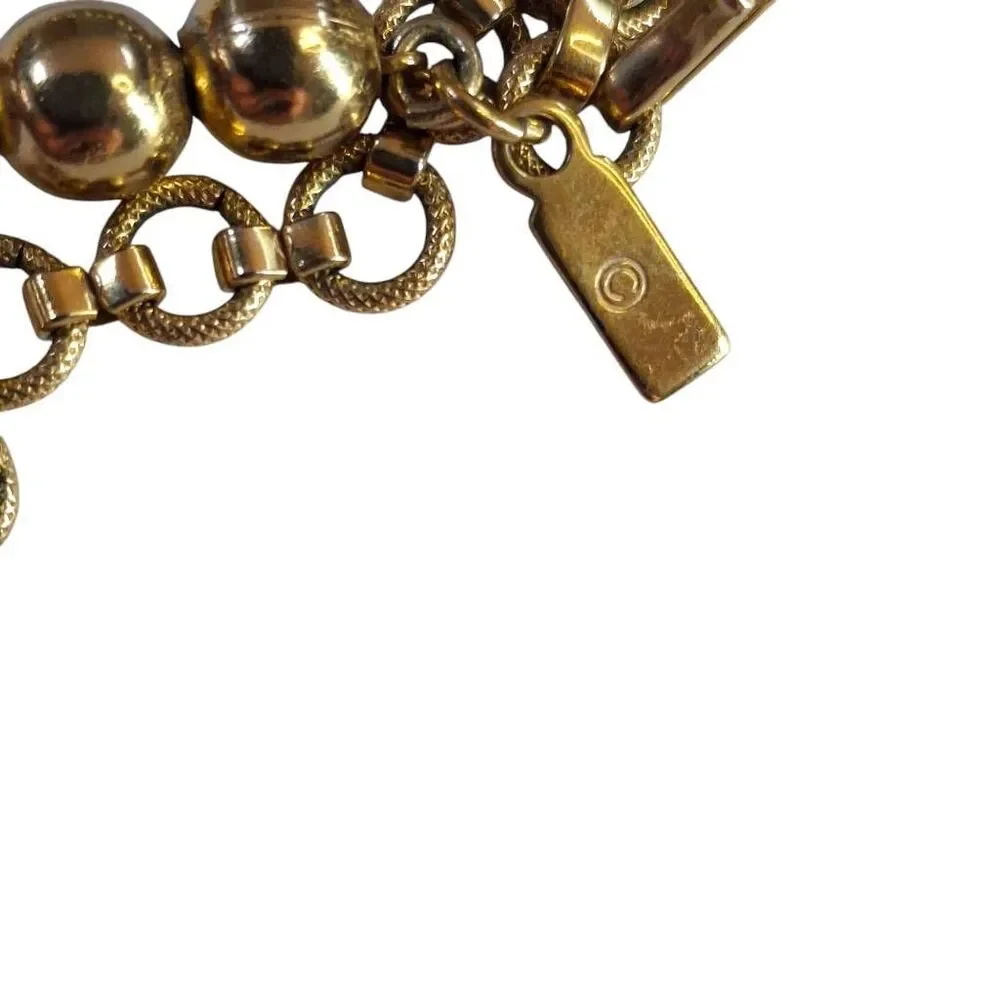 🔥Monet Gold Beaded Wrap around bracer t